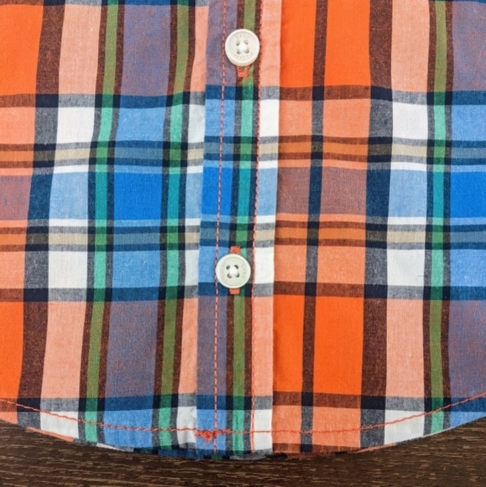OshKosh Orange Plaid Shirt